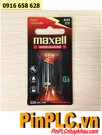 Maxell A23, Pin 12v _Pin Remote điều khiển Maxell 23A A23 23AE/ L1028 (Vỉ 01viên)
